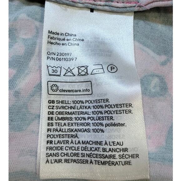 H&M Open Back Retro Floral Print Midi Dress Slit S Pink Green Feminine Coquette - Picture 9 of 11